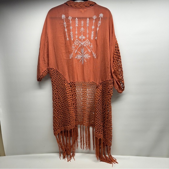 KORI America knit back embroidered cardigan size M/L - Picture 2 of 7